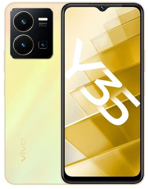 Купить Смартфон vivo Y35 4/64 ГБ RU, золотой рассвет